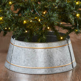 Christmas Tree Collar Metal Galvanized-Lange General Store