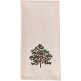 Christmas Tree & Snowflakes Dishtowel-Lange General Store
