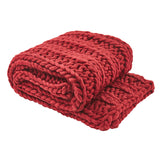 Chunky Ribbed Knit Throw-Lange General Store