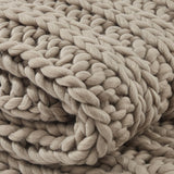 Chunky Ribbed Knit Throw-Lange General Store