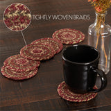 Cider Spice Braided Coasters