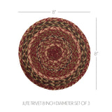 Cider Spice Braided 8" Trivet Set of 3-Lange General Store