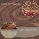 Cider Spice Collection Braided Rugs - Oval