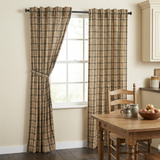 Cider Spice Panel Curtains in a farmhouse breakfast room