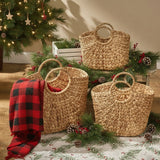 Water Hyacinth Market Basket Set of 3-Lange General Store