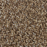 Cocoa & White Braided Table Runner-Lange General Store