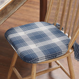 Colonial Blue Plaid Chair Pad-Lange General Store