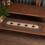 Colonial Star Stair Tread Rug - Oval-Lange General Store