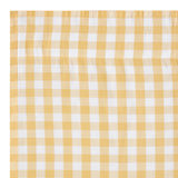 Cornsilk Yellow Buffalo Check Short Panel Curtains-Lange General Store