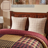 Correll Burgundy & Natural Euro Sham