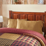 Correll Burgundy & Natural Pillow Cases-Lange General Store