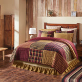 Correll Burgundy & Natural Quilt-Lange General Store