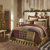 Correll Burgundy & Natural Quilt-Lange General Store