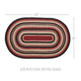 Correll Collection Braided Rugs - Oval