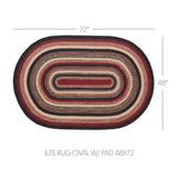 Correll Collection Braided Rugs - Oval