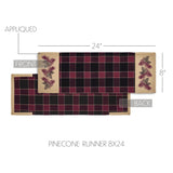 Correll Pinecone Table Runner