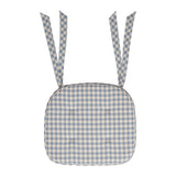 Cottage Blue Check Chair Pad-Lange General Store