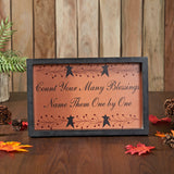 Count Your Many Blessings Vine Prim Stars Wall Sign-Lange General Store