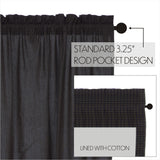 Country Blue Scalloped Swag Curtains