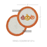 Country Halloween Braided Coasters-Lange General Store