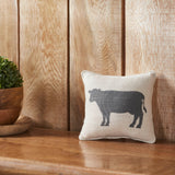 Cown Silhouette Mini Pillow 6x6-Lange General Store