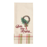 Cowbell Christmas Dishtowel