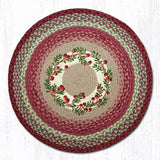 Cranberries Round Braided Rug-Lange General Store