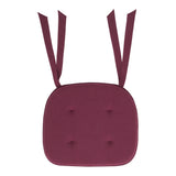 Cranberry Burgundy Solid Chair Pad-Lange General Store