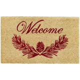 Cranberry Pinecone Door Mat-Lange General Store