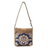 Crestbloom Navy Vintage Crossbody Bag