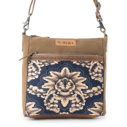 Crestbloom Navy Vintage Crossbody Bag