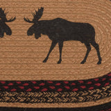 Cumberland Moose Braided Oval Rug-Lange General Store