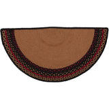 Cumberland Moose Welcome To Our Cabin Braided Half Circle Rug-Lange General Store