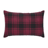 Cumberland Red Black Plaid Holiday Moose Pillow-Lange General Store