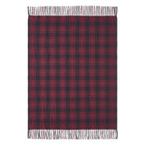 Cumberland Red Black Plaid Throw-Lange General Store