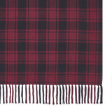 Cumberland Red Black Plaid Throw-Lange General Store