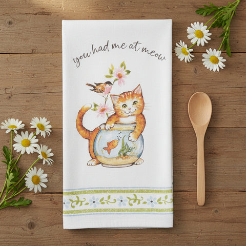 Curious Kittens Meow Terry Towel-Lange General Store