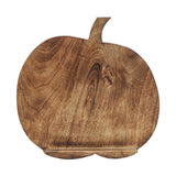 Dark Wooden Carved Vine Pumpkin-Lange General Store