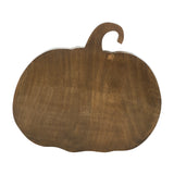Dark Wooden Pumpkin Decorative Tray-Lange General Store