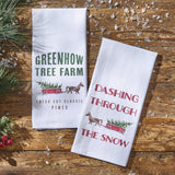 Dashing Through The Snow Dishtowel-Lange General Store