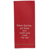 Dear Santa Leave Card Dishtowel-Lange General Store