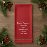 Dear Santa Leave Card Dishtowel-Lange General Store