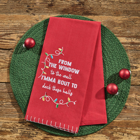 Deck These Halls Dishtowel-Lange General Store