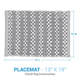 Denim Blue Chindi Placemats-Lange General Store