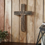 Distressed Grey FAITH Wooden Cross-Lange General Store