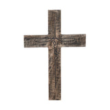 Distressed Grey FAITH Wooden Cross-Lange General Store