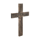 Distressed Grey FAITH Wooden Cross-Lange General Store