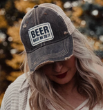 Distressed Trucker Cap - Beer Made Me Do It-Lange General Store