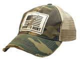 Distressed Trucker Cap - Born to Hunt-Lange General Store
