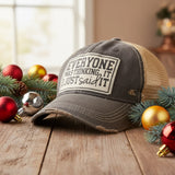 Distressed Trucker Cap - Everyone Was Thinking It I Just Said It-Lange General Store